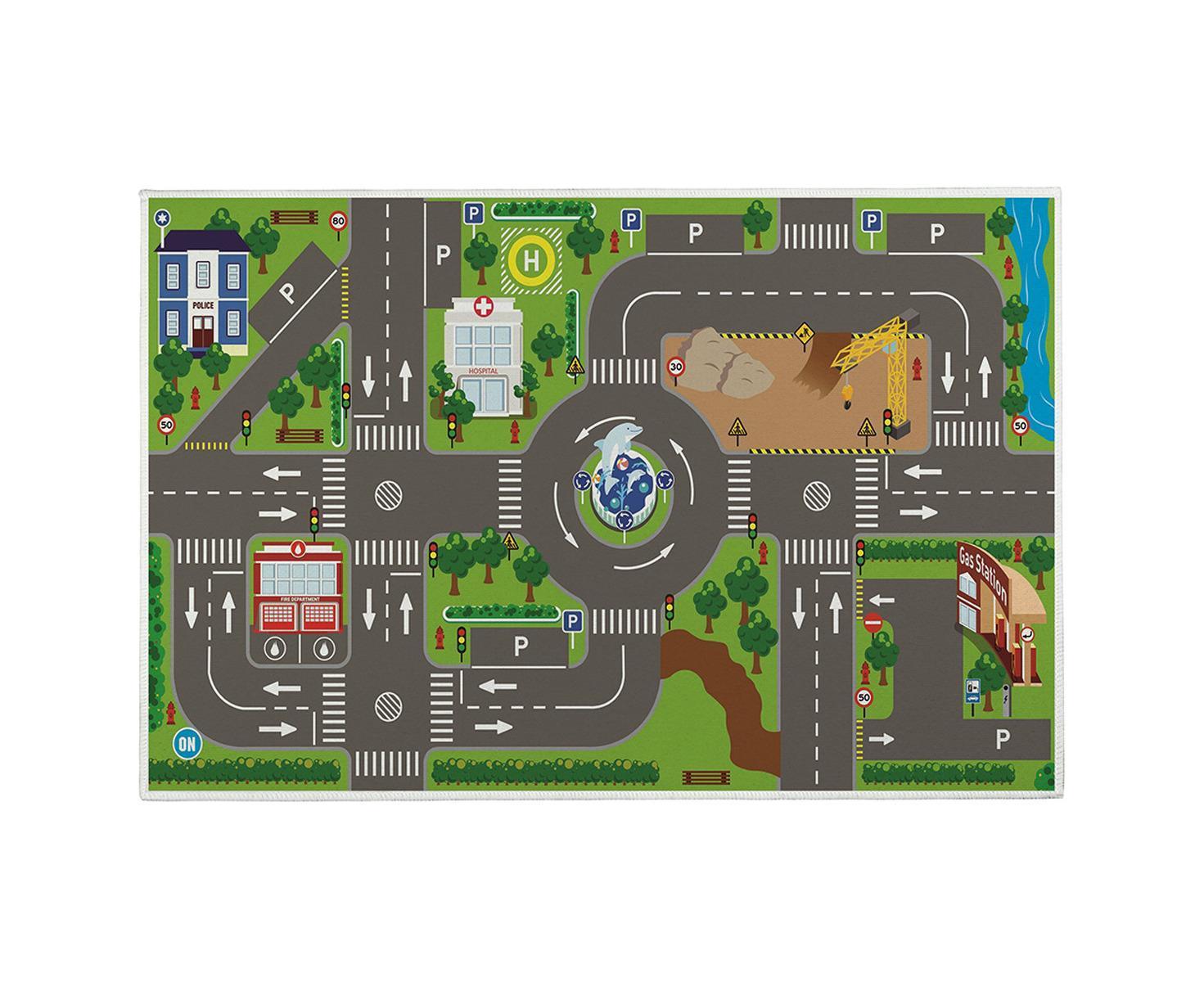 Babies Carpet Play Mat Suitable For Playing With Cars And Toys - Play, Learn And Have Fun securely - Image 1
