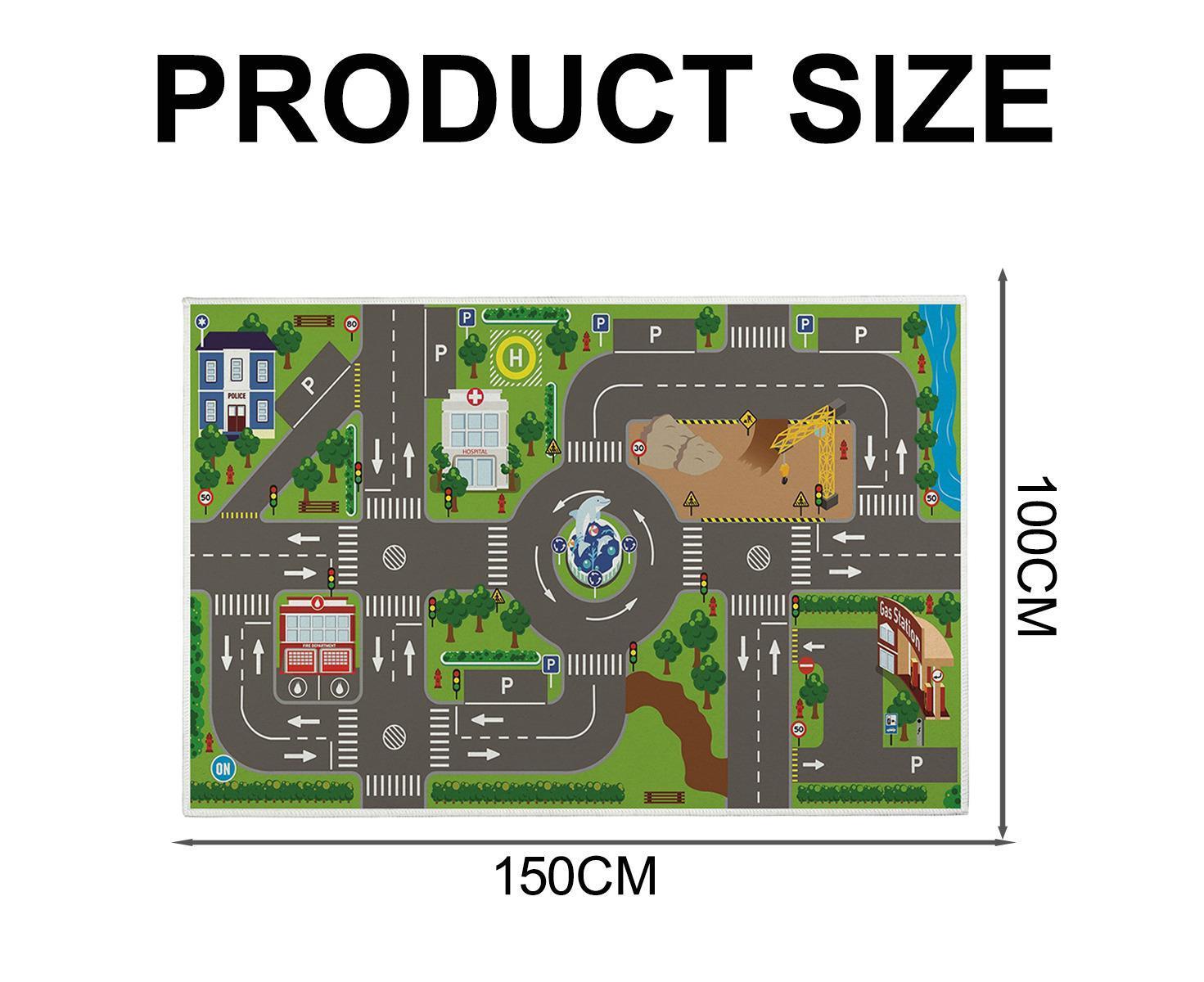 Babies Carpet Play Mat Suitable For Playing With Cars And Toys - Play, Learn And Have Fun securely - Image 2