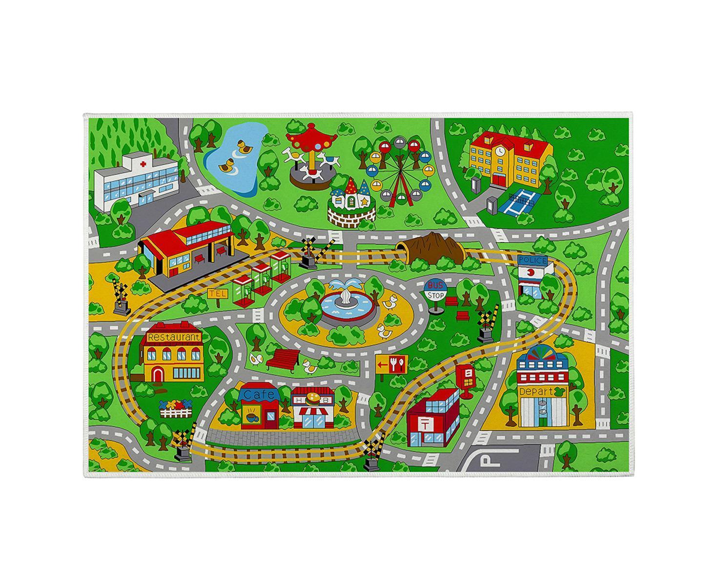 Babies Carpet Play Mat Suitable For Playing With Cars And Toys - Play, Learn And Have Fun securely - Image 1