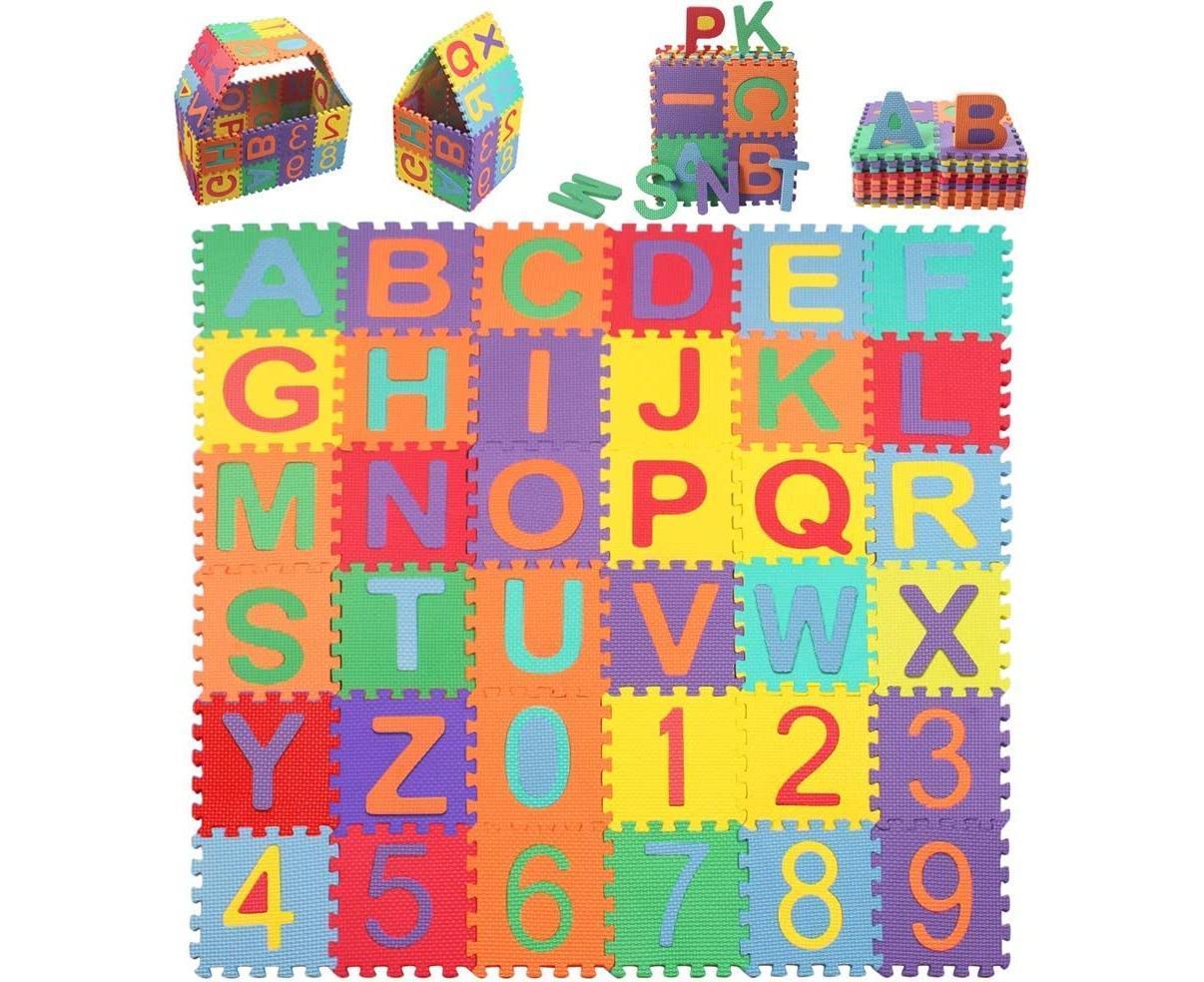 Babies City Town Rug,Car Play Carpet,City Road Playmat on Babies Educational,Babies Bedroom Playroom,Jumbo Play Room Rug, City Pretend Play 12*12cm - Image 1