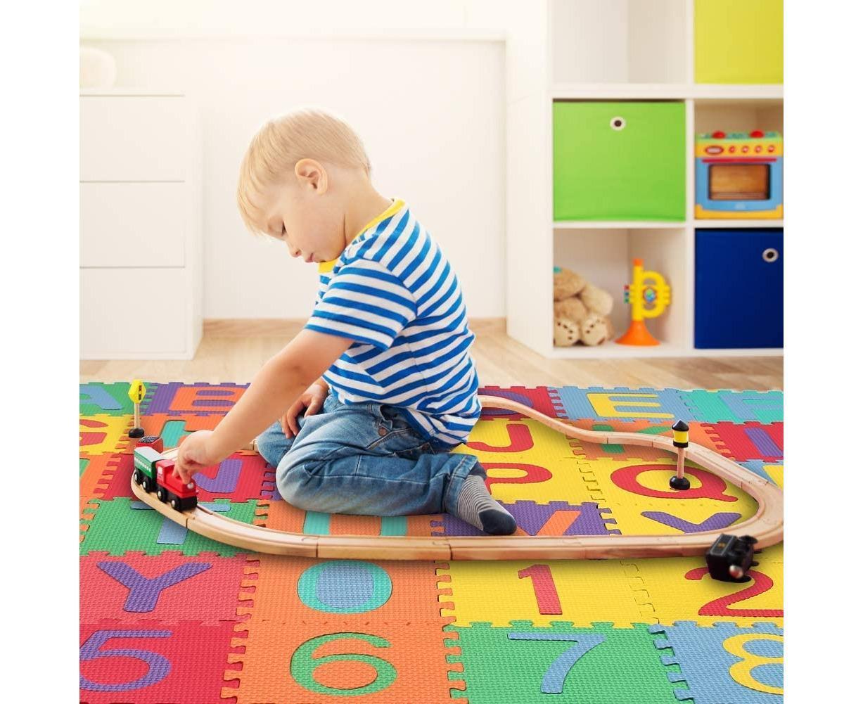 Babies City Town Rug,Car Play Carpet,City Road Playmat on Babies Educational,Babies Bedroom Playroom,Jumbo Play Room Rug, City Pretend Play 12*12cm - Image 5