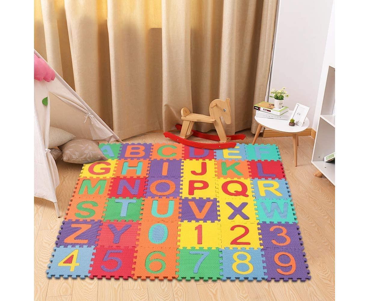 Babies City Town Rug,Car Play Carpet,City Road Playmat on Babies Educational,Babies Bedroom Playroom,Jumbo Play Room Rug, City Pretend Play 12*12cm - Image 7