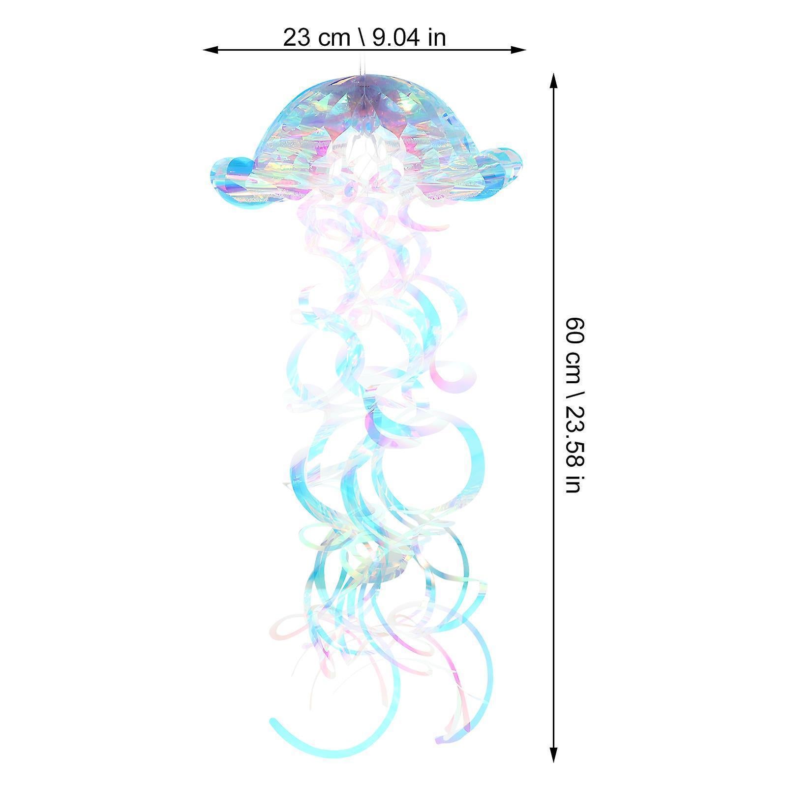 Iridescent Jellyfish Honeycomb Pendant Jellyfish Themed Hanging Ornament Jellyfish Decoration - Image 2