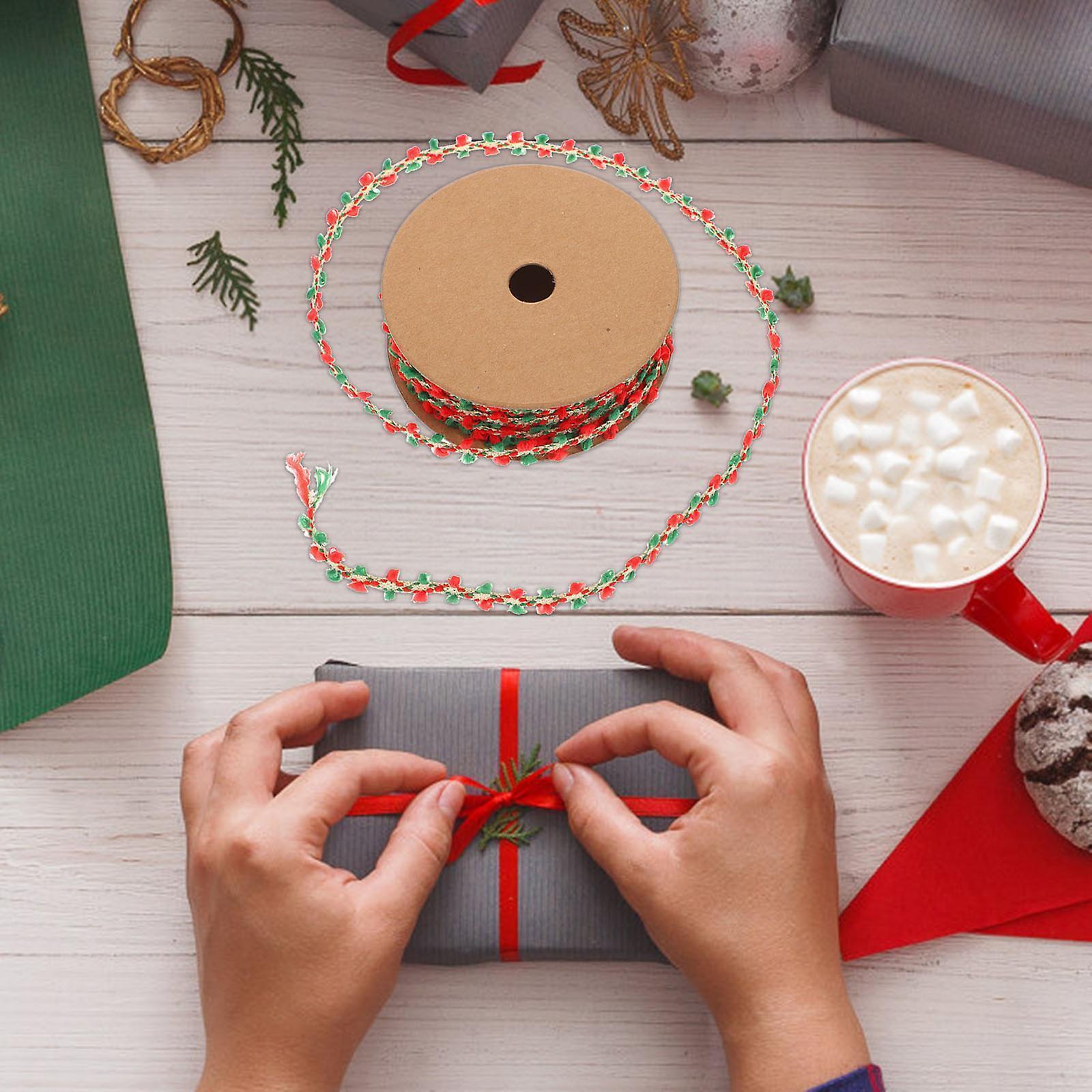 Christmas Gifts Christmas Tree Bows Flower Wrapping Ribbon Xmas Supplies Gift Wrapping Ribbon - Image 2