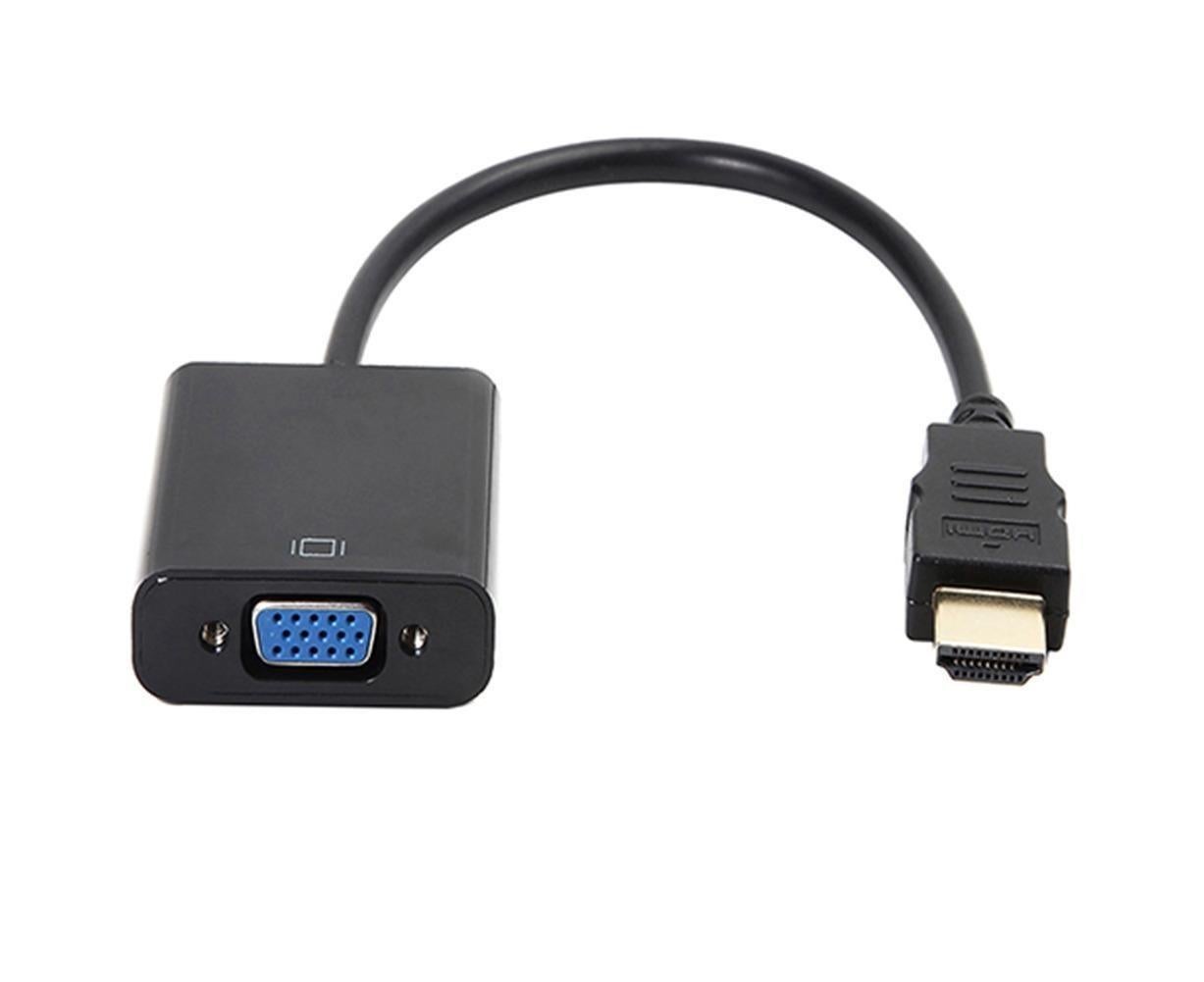1080P VGA Male to HDMI-compatible Video Adapter Universal Gold Plated Female for PC HDTV - White - Image 2