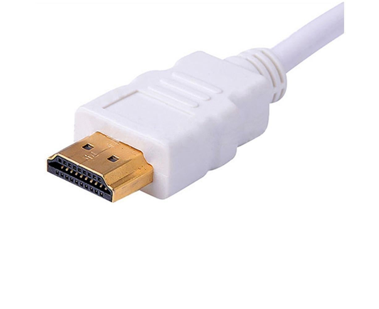 1080P VGA Male to HDMI-compatible Video Adapter Universal Gold Plated Female for PC HDTV - White - Image 5