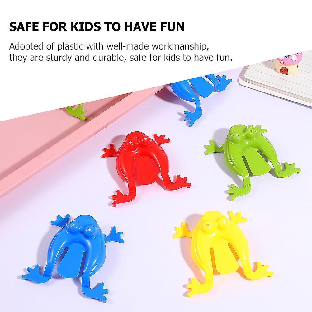 24pcs Press Frog Toys Plastic Frog Toys Finger Pressing Bouncing Frog Toys - Image 3
