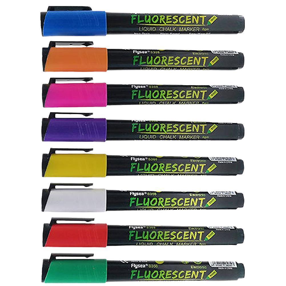 8Pcs Liquid Chalk Markers Dry Erase Marker Pens Erasable Blackboard Writing Pens Chalkboard Pens - Image 2