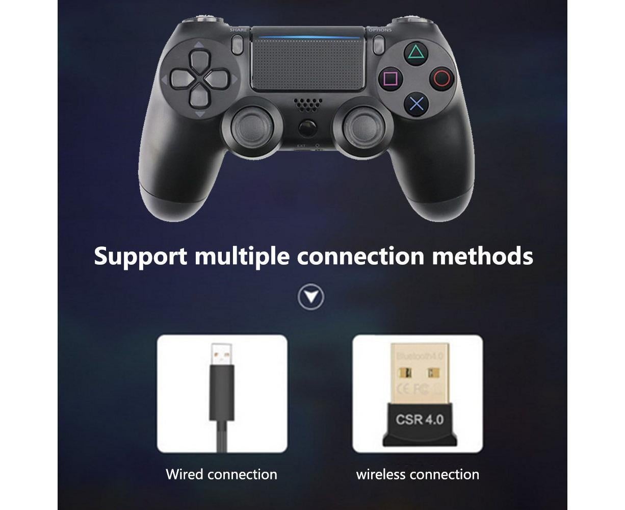 Wireless Game Controller Ps4 Controller Bluetooth Dual Head Head Handle Joystick Game Pad For The Game Console 4 - Black - Image 4