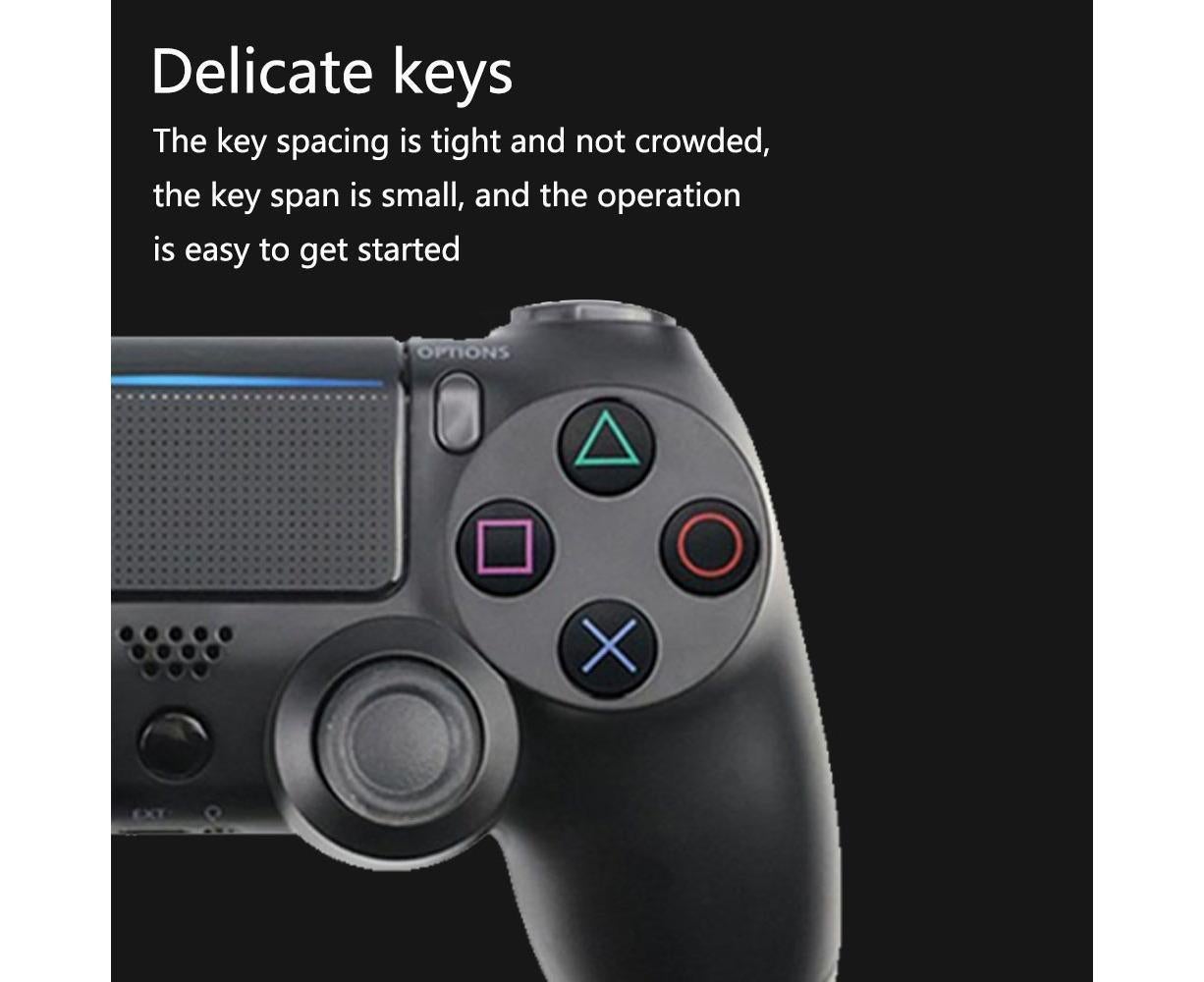 Wireless Game Controller Ps4 Controller Bluetooth Dual Head Head Handle Joystick Game Pad For The Game Console 4 - Black - Image 6