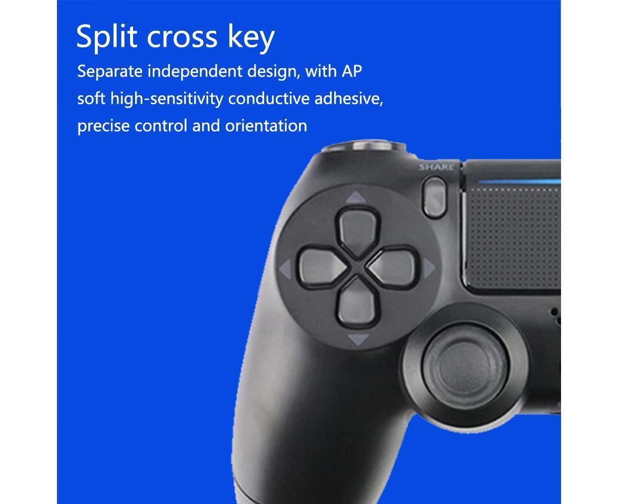 Wireless Game Controller Ps4 Controller Bluetooth Dual Head Head Handle Joystick Game Pad For The Game Console 4 - Black - Image 7
