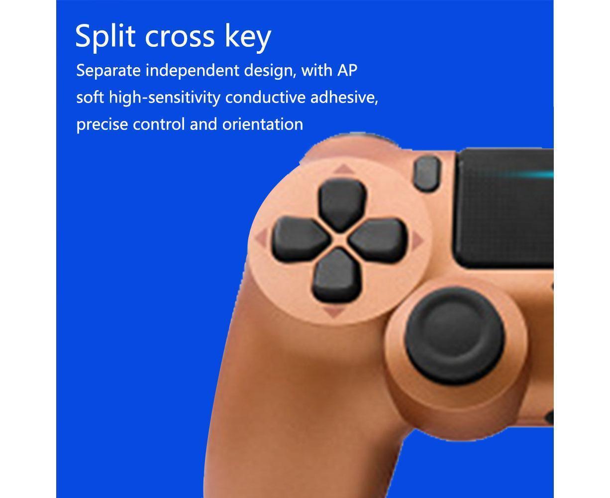 Wireless Game Controller Ps4 Controller Bluetooth Dual Head Head Handle Joystick Game Pad For The Game Console 4 - Bronze - Image 7