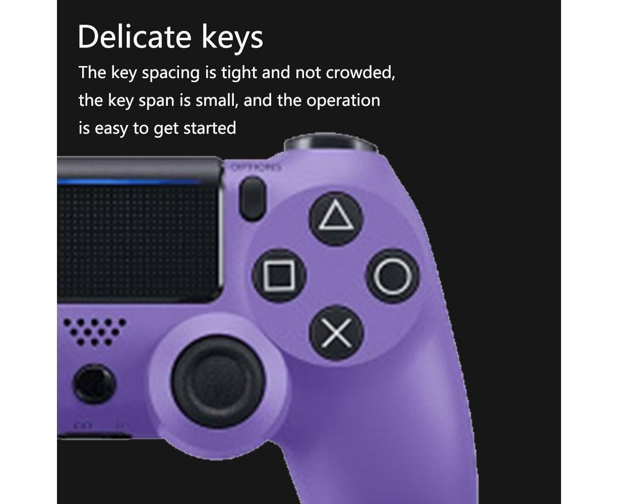 Wireless Game Controller Ps4 Controller Bluetooth Dual Head Head Handle Joystick Game Pad For The Game Console 4 - Electric light purple - Image 6