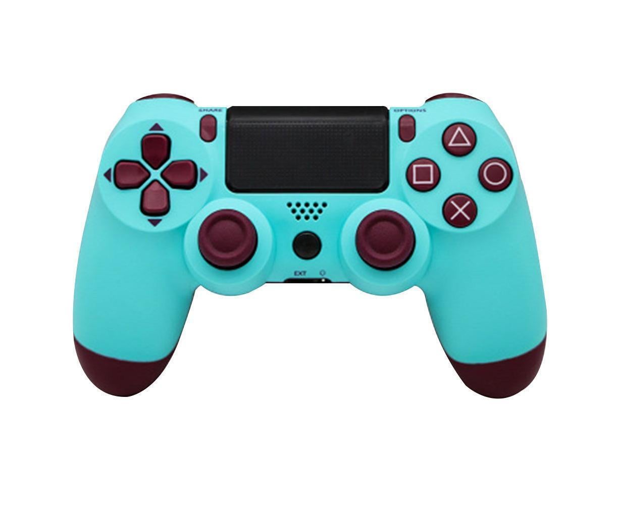 Wireless Game Controller Ps4 Controller Bluetooth Dual Head Head Handle Joystick Game Pad For The Game Console 4 - Fruit blue - Image 1