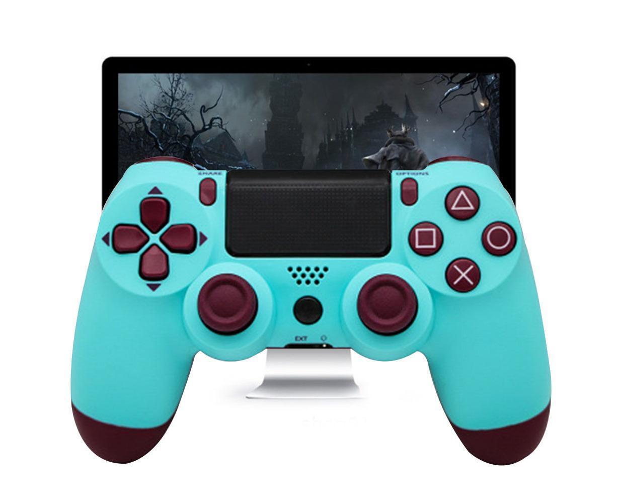 Wireless Game Controller Ps4 Controller Bluetooth Dual Head Head Handle Joystick Game Pad For The Game Console 4 - Fruit blue - Image 3