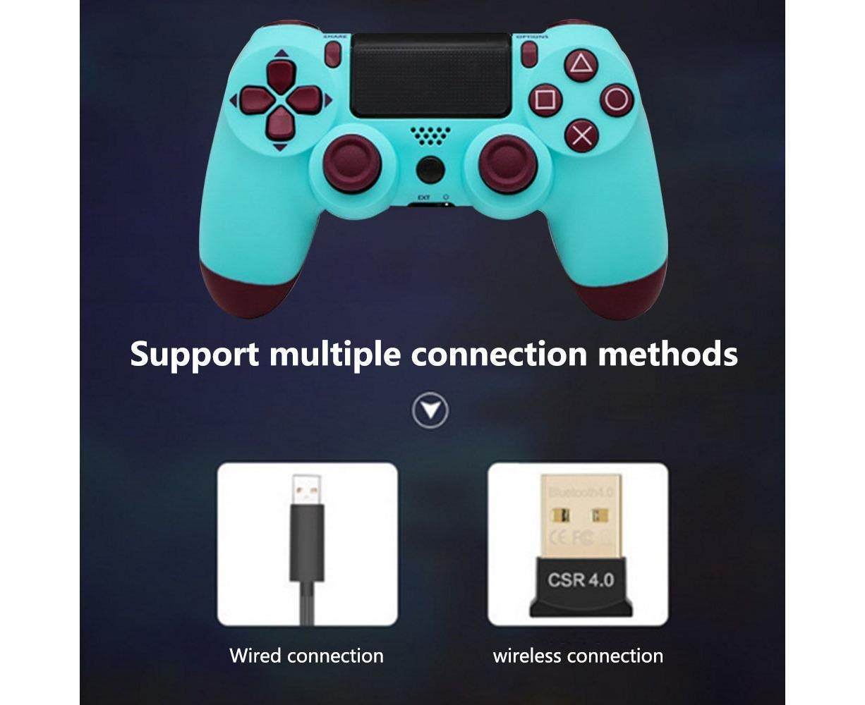 Wireless Game Controller Ps4 Controller Bluetooth Dual Head Head Handle Joystick Game Pad For The Game Console 4 - Fruit blue - Image 4