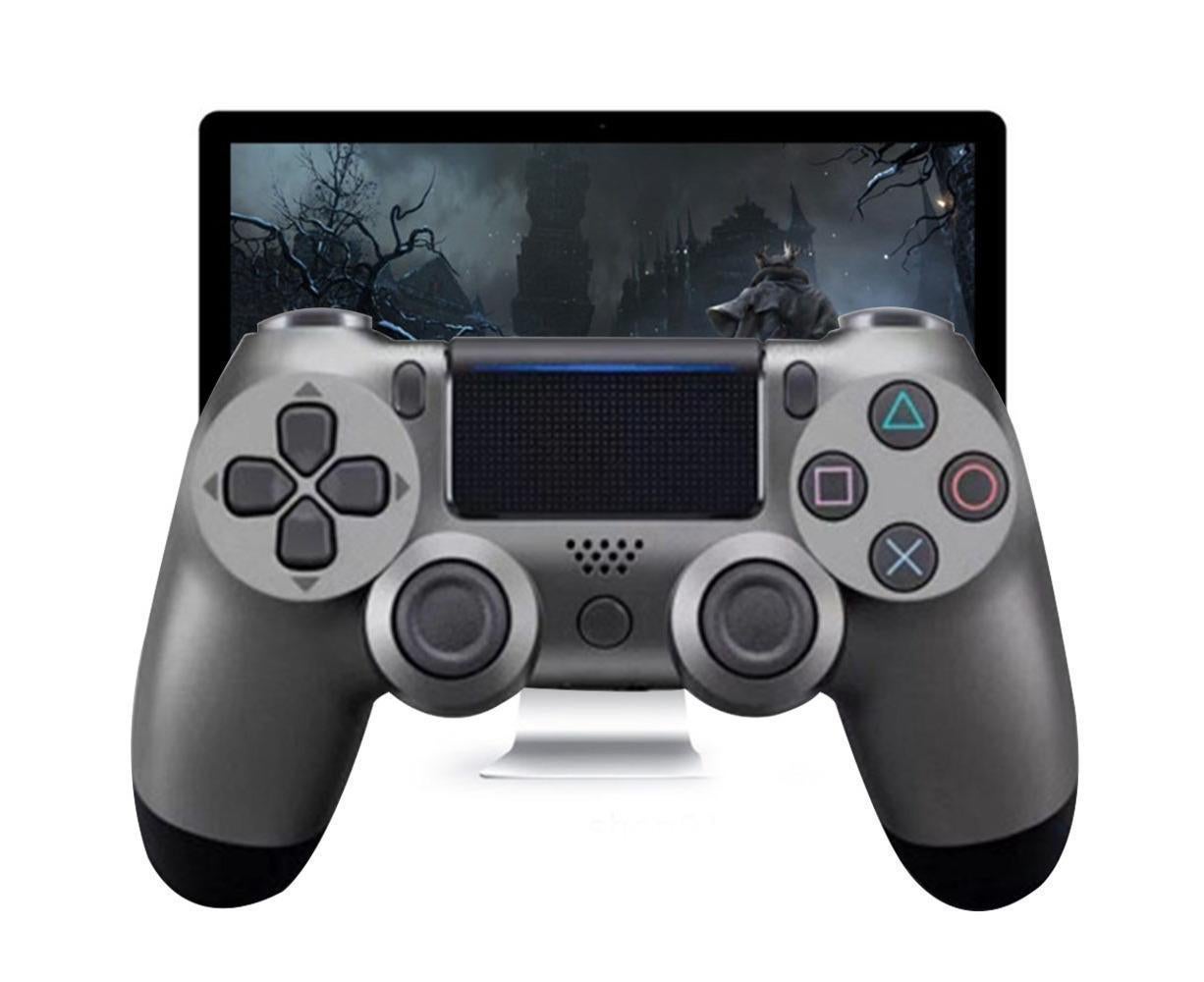 Wireless Game Controller Ps4 Controller Bluetooth Dual Head Head Handle Joystick Game Pad For The Game Console 4 - Golden black - Image 3