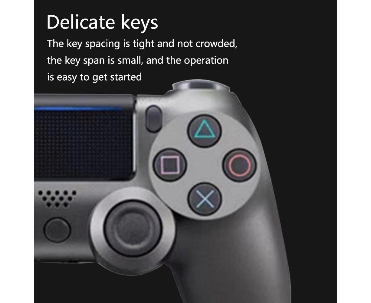 Wireless Game Controller Ps4 Controller Bluetooth Dual Head Head Handle Joystick Game Pad For The Game Console 4 - Golden black - Image 6