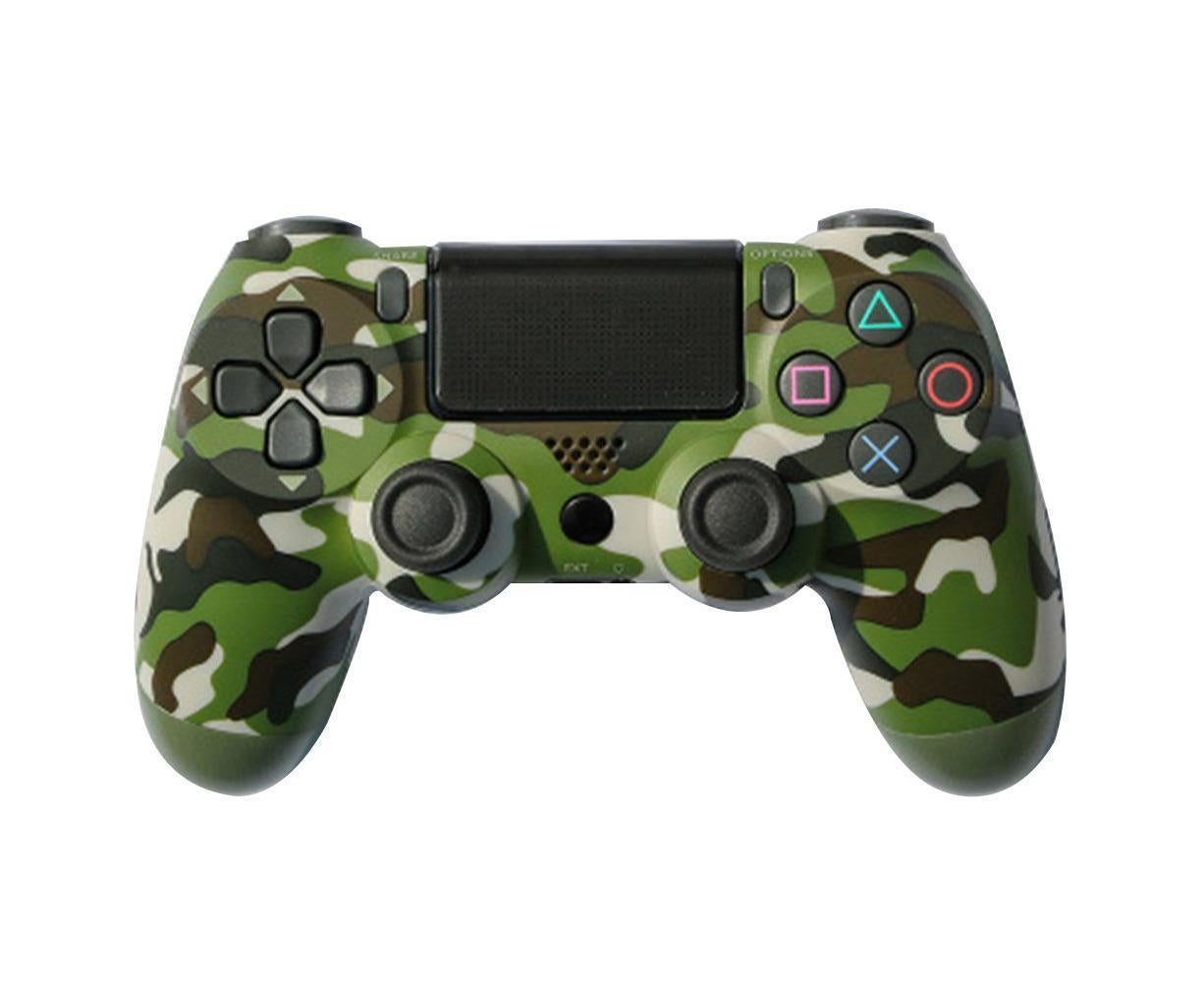 Wireless Game Controller Ps4 Controller Bluetooth Dual Head Head Handle Joystick Game Pad For The Game Console 4 - Green camouflage - Image 1