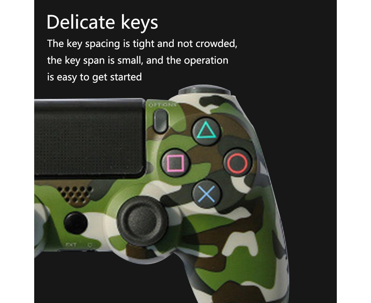 Wireless Game Controller Ps4 Controller Bluetooth Dual Head Head Handle Joystick Game Pad For The Game Console 4 - Green camouflage - Image 6