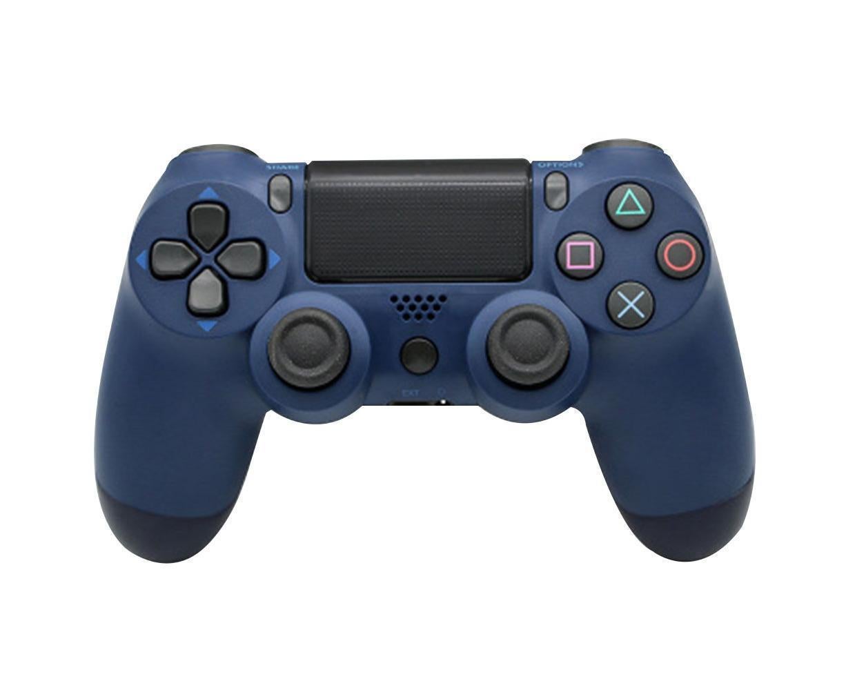 Wireless Game Controller Ps4 Controller Bluetooth Dual Head Head Handle Joystick Game Pad For The Game Console 4 - Midnight blue - Image 1