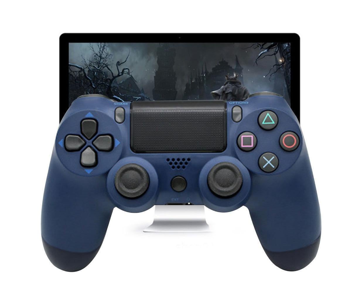 Wireless Game Controller Ps4 Controller Bluetooth Dual Head Head Handle Joystick Game Pad For The Game Console 4 - Midnight blue - Image 3