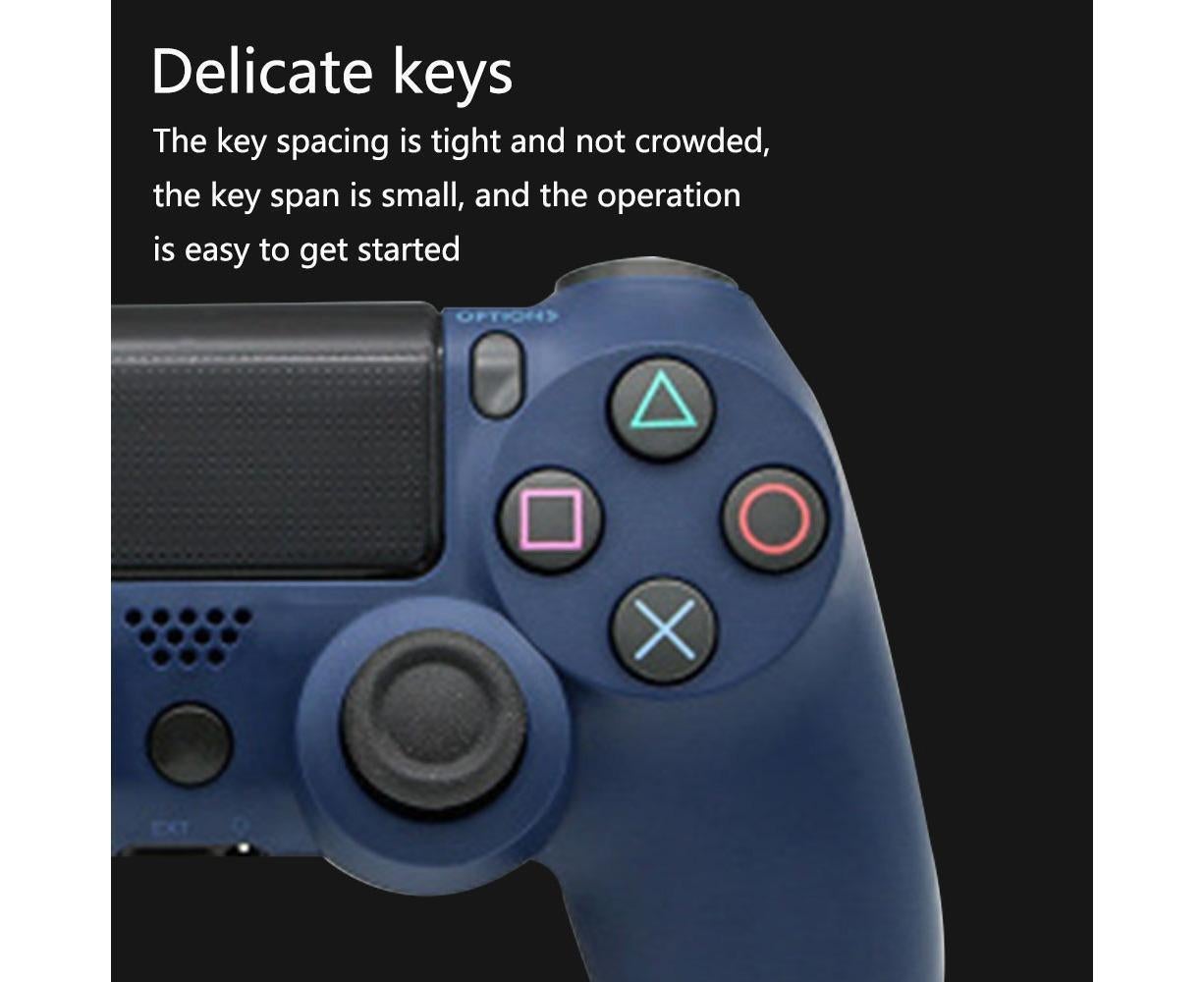 Wireless Game Controller Ps4 Controller Bluetooth Dual Head Head Handle Joystick Game Pad For The Game Console 4 - Midnight blue - Image 6