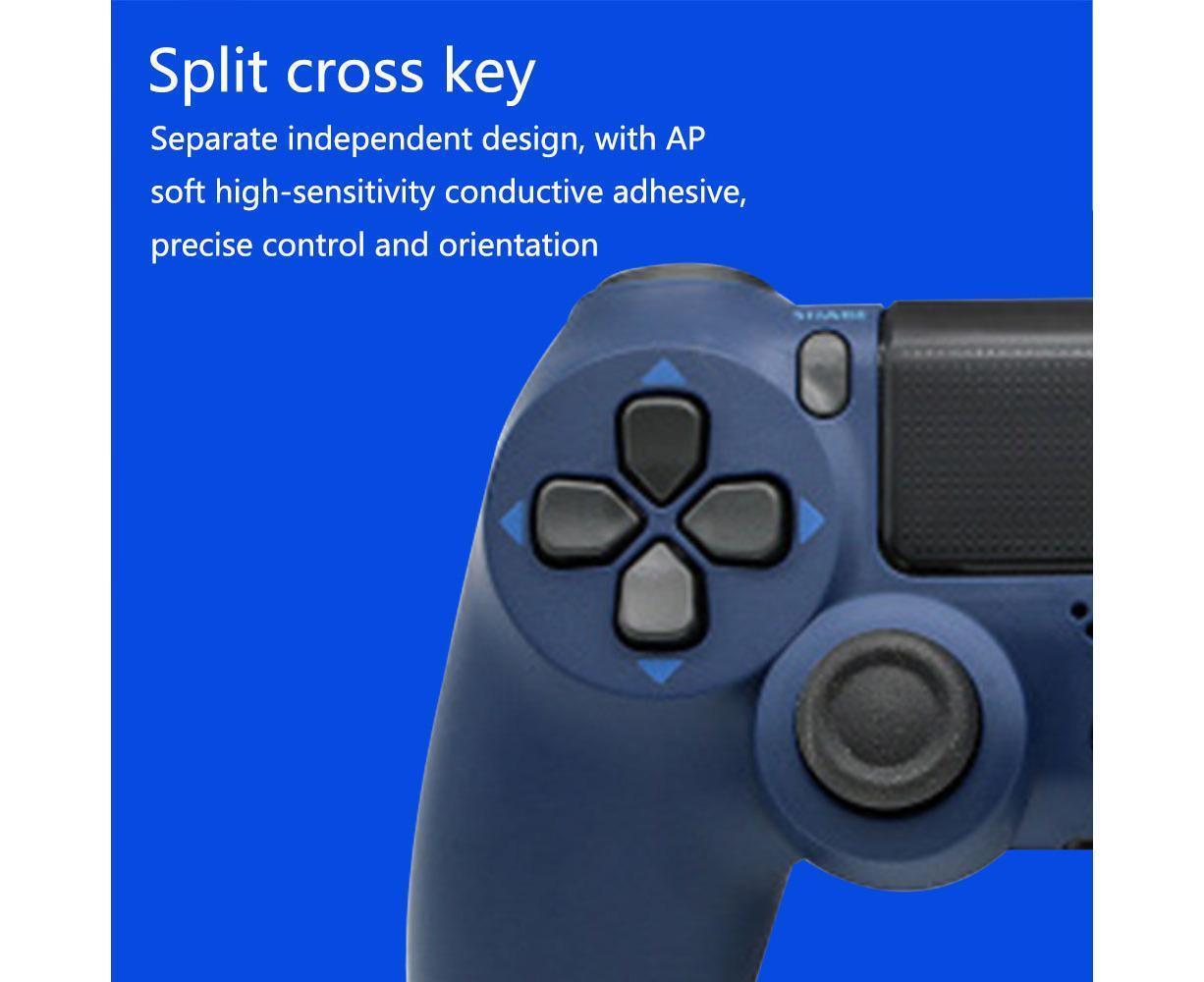 Wireless Game Controller Ps4 Controller Bluetooth Dual Head Head Handle Joystick Game Pad For The Game Console 4 - Midnight blue - Image 7