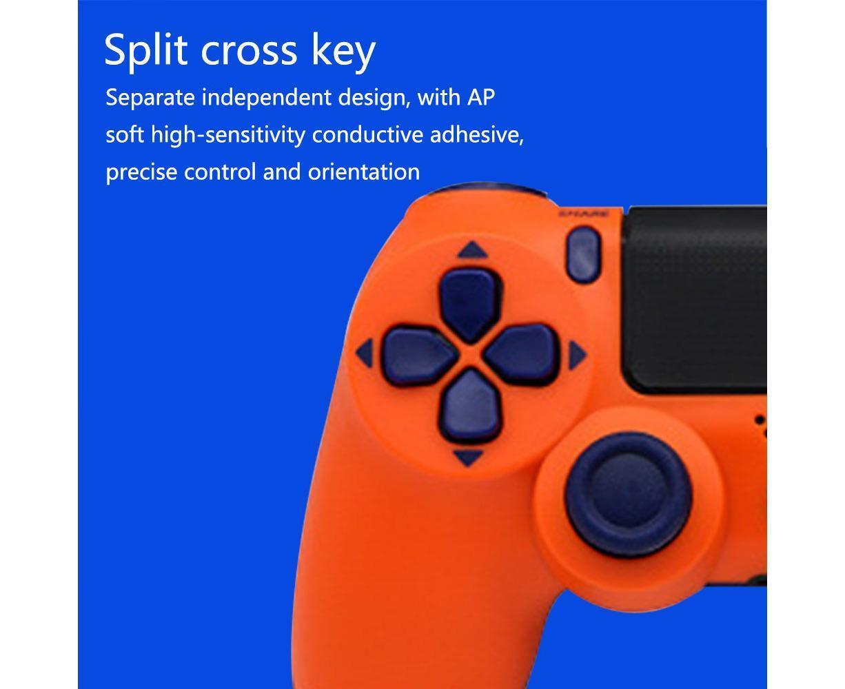 Wireless Game Controller Ps4 Controller Bluetooth Dual Head Head Handle Joystick Game Pad For The Game Console 4 - Orange - Image 7