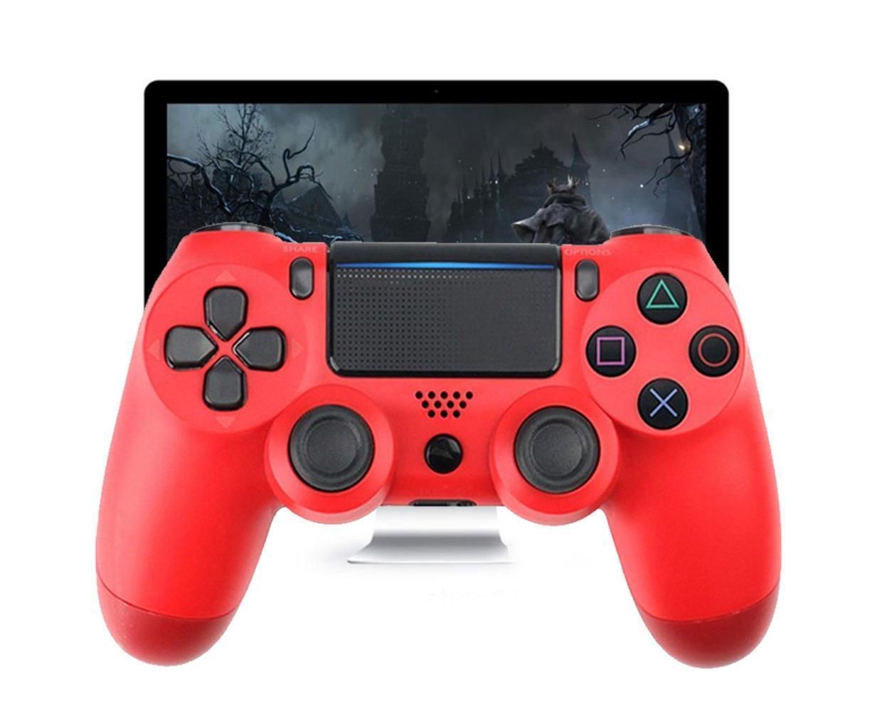 Wireless Game Controller Ps4 Controller Bluetooth Dual Head Head Handle Joystick Game Pad For The Game Console 4 - Red - Image 3