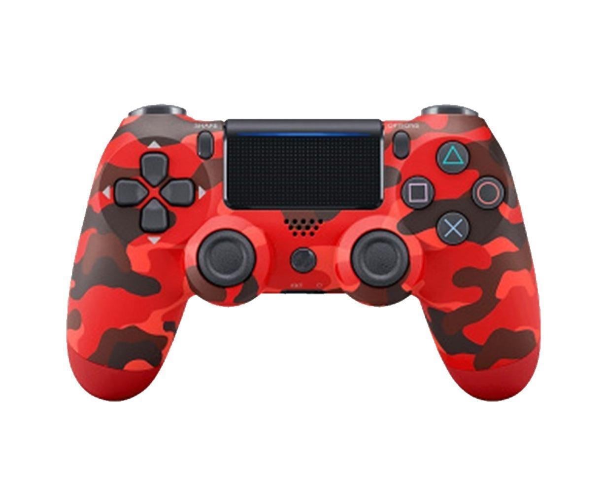 Wireless Game Controller Ps4 Controller Bluetooth Dual Head Head Handle Joystick Game Pad For The Game Console 4 - Red camouflage - Image 1