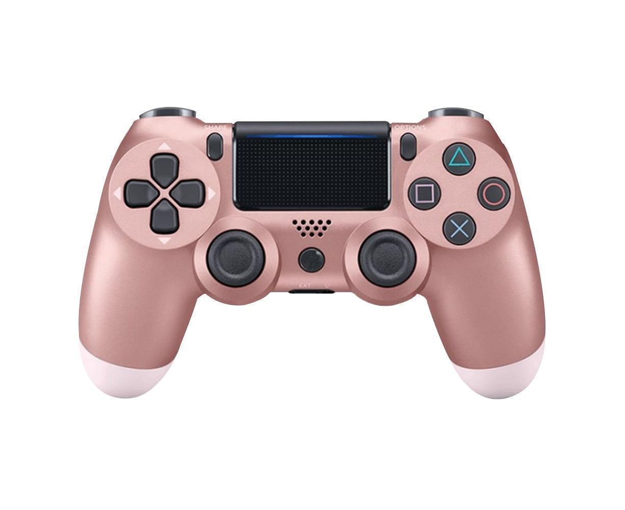 Wireless Game Controller Ps4 Controller Bluetooth Dual Head Head Handle Joystick Game Pad For The Game Console 4 - Rose gold - Image 1