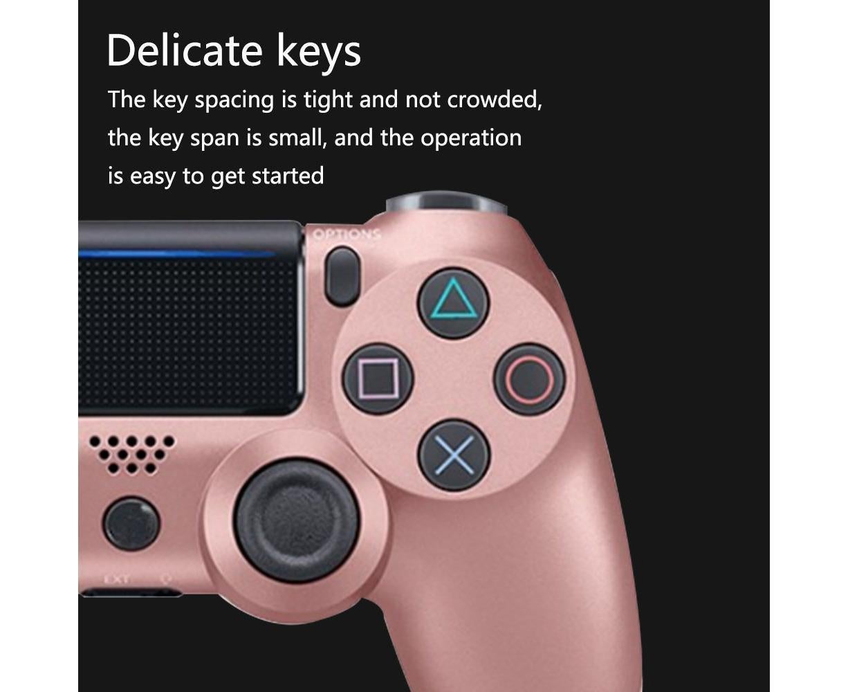 Wireless Game Controller Ps4 Controller Bluetooth Dual Head Head Handle Joystick Game Pad For The Game Console 4 - Rose gold - Image 6