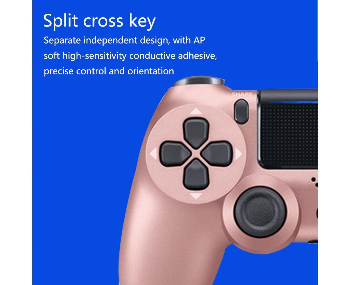 Wireless Game Controller Ps4 Controller Bluetooth Dual Head Head Handle Joystick Game Pad For The Game Console 4 - Rose gold - Image 7