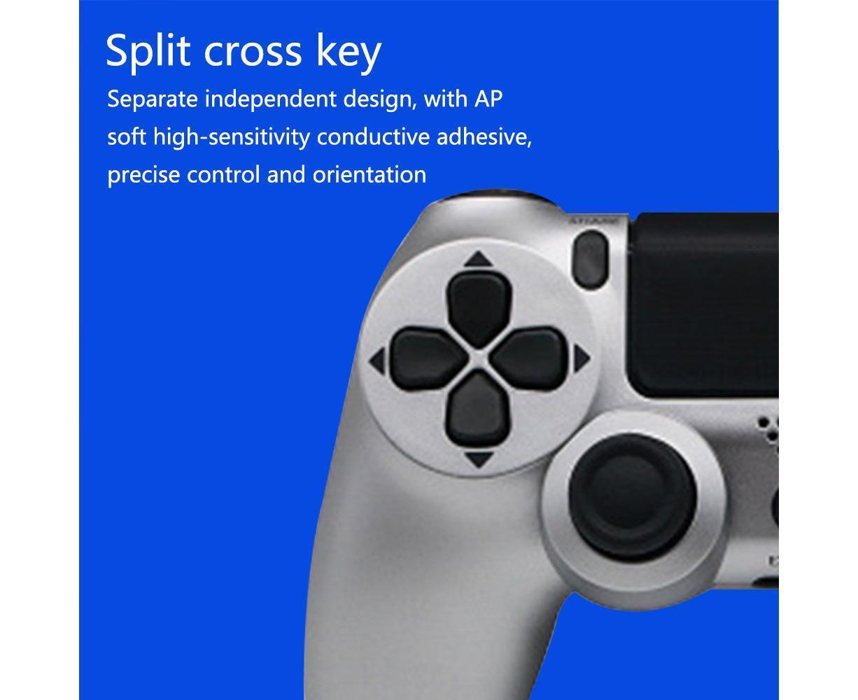 Wireless Game Controller Ps4 Controller Bluetooth Dual Head Head Handle Joystick Game Pad For The Game Console 4 - Silver - Image 7