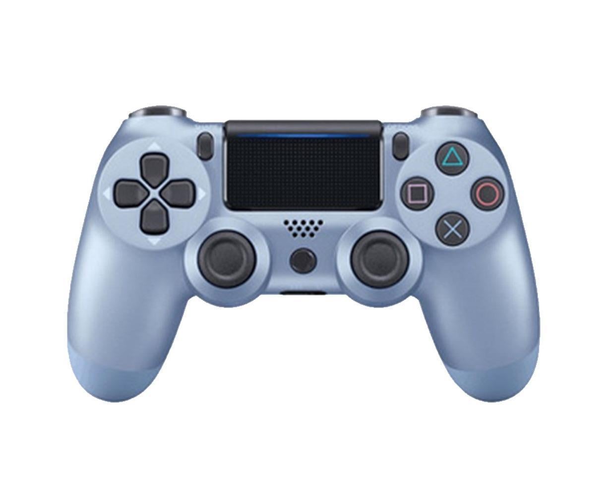 Wireless Game Controller Ps4 Controller Bluetooth Dual Head Head Handle Joystick Game Pad For The Game Console 4 - Titanium blue - Image 1