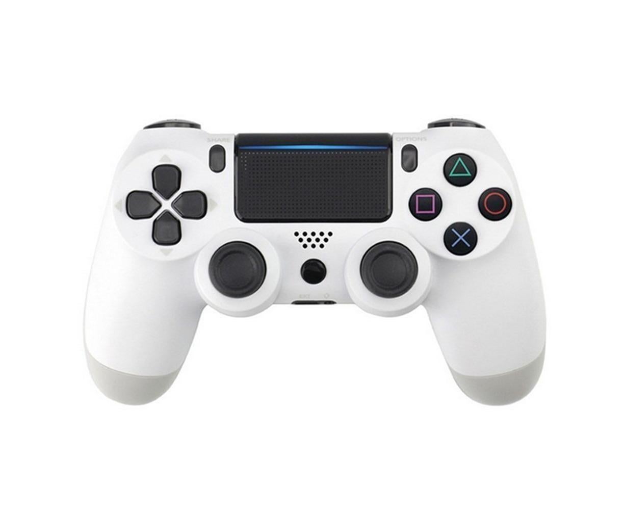 Wireless Game Controller Ps4 Controller Bluetooth Dual Head Head Handle Joystick Game Pad For The Game Console 4 - White - Image 1