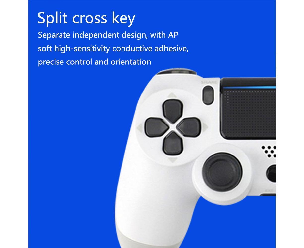 Wireless Game Controller Ps4 Controller Bluetooth Dual Head Head Handle Joystick Game Pad For The Game Console 4 - White - Image 7