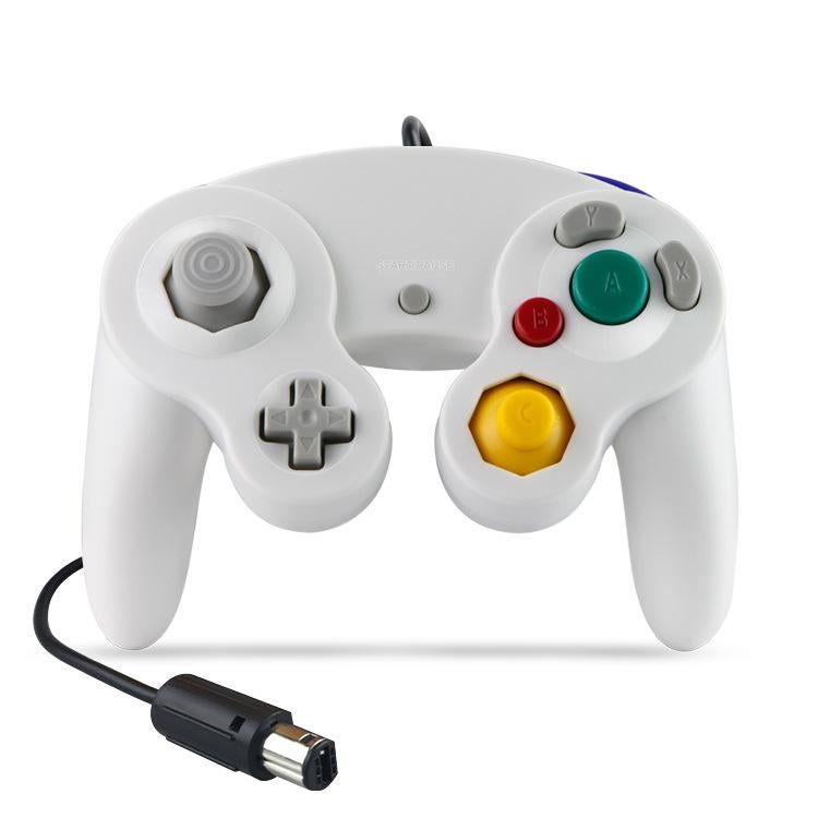 Wired Game Controller for NGC Console - Classic Design,Compatible with GameCube,Vibration Feature - White - Image 1
