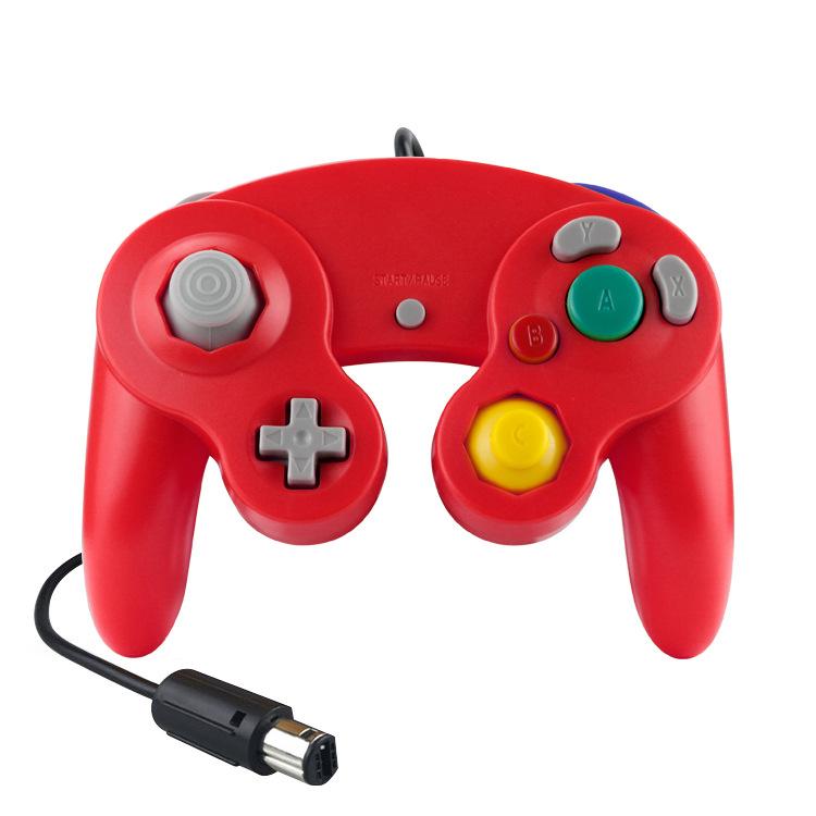 Wired Game Controller for NGC Console - Classic Design,Compatible with GameCube,Vibration Feature - Red - Image 1