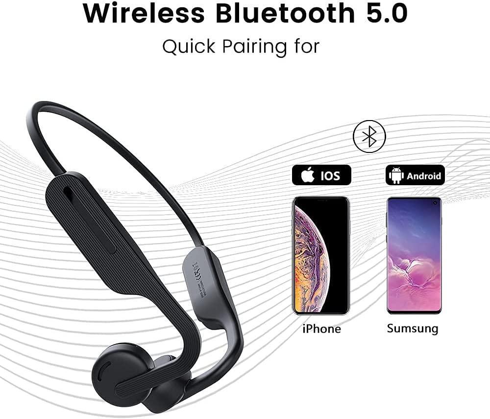 Air Open Ear Bone Conduction Headphones Wireless Bluetooth 5.0 with Mic - Image 3