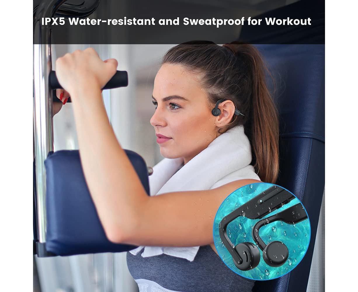 Air Open Ear Bone Conduction Headphones Wireless Bluetooth 5.0 with Mic - Image 5