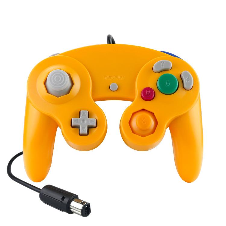 Wired Game Controller for NGC Console - Classic Design,Compatible with GameCube,Vibration Feature - Light Orange - Image 1