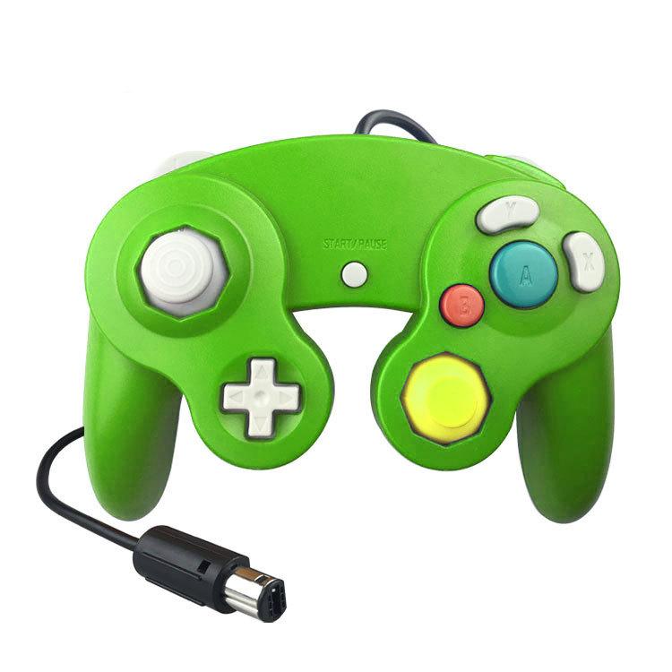 Wired Game Controller for NGC Console - Classic Design,Compatible with GameCube,Vibration Feature - Green - Image 1
