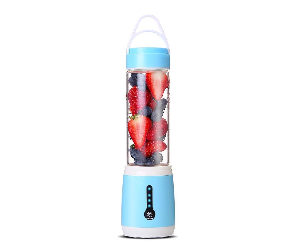 Portable Blender USB Rechargeable Juicer Cup 480ML Variant Size Value blue - Image 1