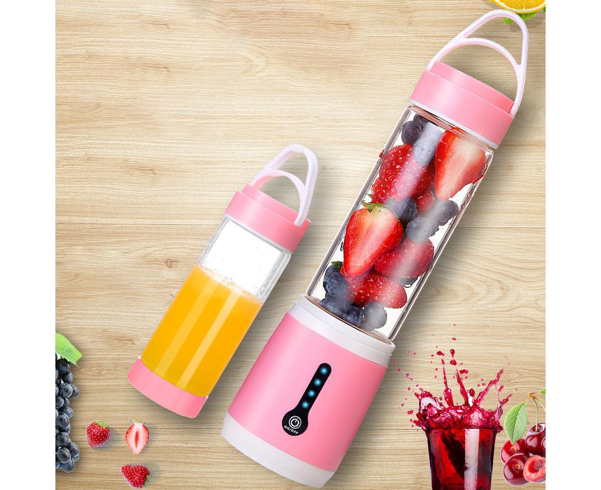 Portable Blender USB Rechargeable Juicer Cup 480ML Variant Size Value blue - Image 6