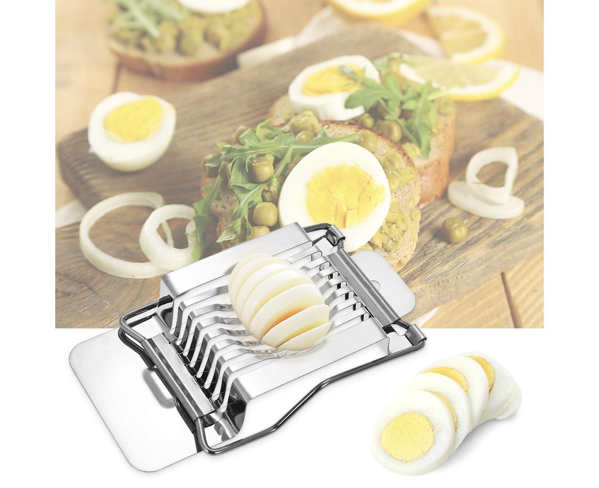 Kitchen Stainless Steel Egg Slicer Wire Egg Cheeses Chopper Dicer Cutter Tool for Salads Sandwiches - Image 5