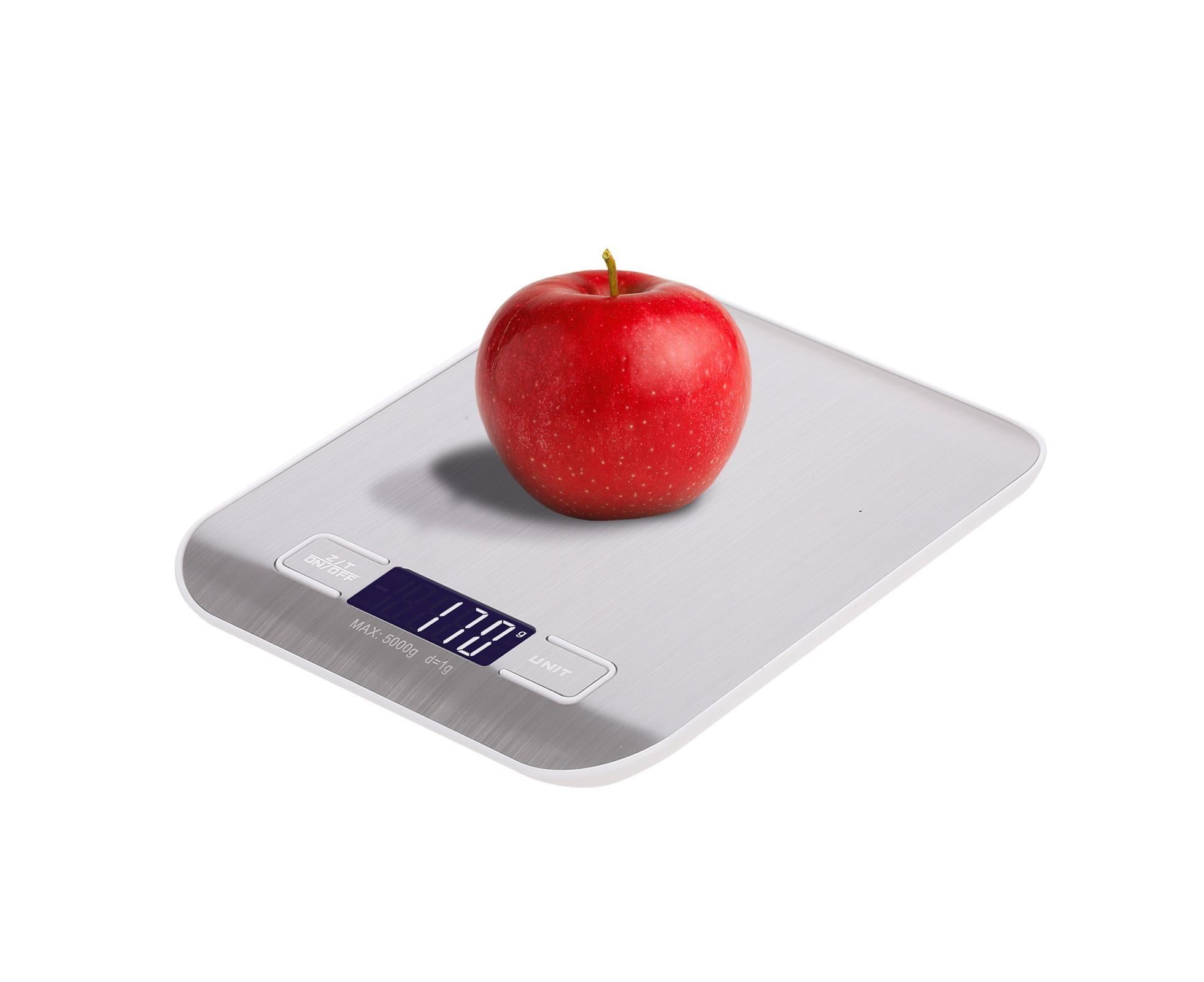 Kitchen Scale Digital Food Scale 5KG Measuring Range for Cooking Baking g lb oz ml kg Milk ml Stainless Steel Rechargeable - Image 3