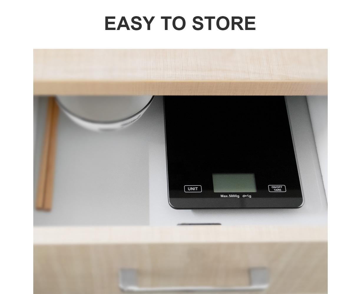 Digital Kitchen Scale Food Scale USB Rechargeable Weight Grams Ounces Tempered Glass Scale for Baking Cooking - Image 5