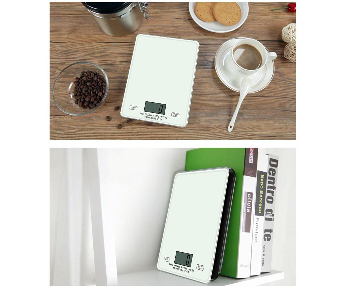 Digital Kitchen Scale Food Scale USB Rechargeable Weight Grams Ounces Tempered Glass Scale for Baking Cooking - Image 6